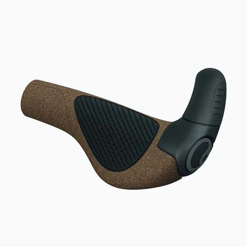 Gripy na řídítka Ergon GP2 Evo Biokork brown/black Nejprodávanější