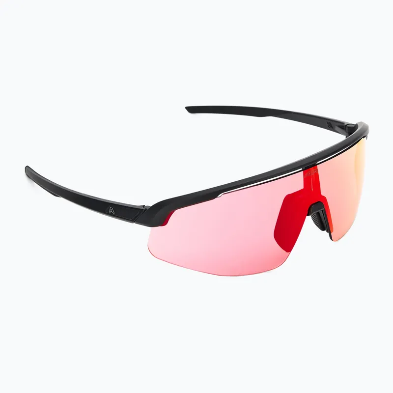 Vysoce Kvalitní Sluneční brýle Alpina Turbo Pro Q-Lite black matt/ red mirror