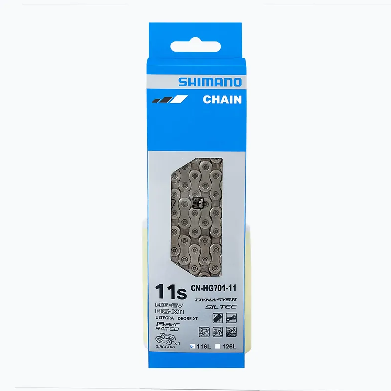Řetěz na kolo Shimano CN-HG701 + Spoke 11rz 116 článků stříbrný ICNHG70111116Q Zlevněný