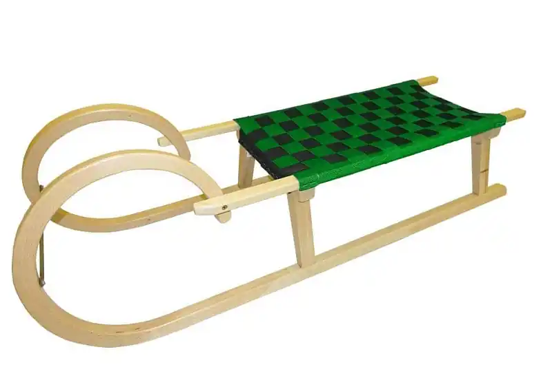 Akce Sáně dřevěné Rohačky 110cm - zelená