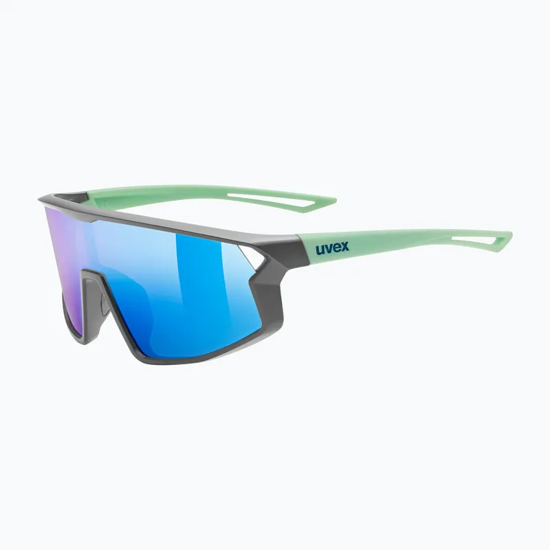 Zlevněný Dětské sluneční brýle UVEX Skyryse Jr grey/green matt/mirror blue