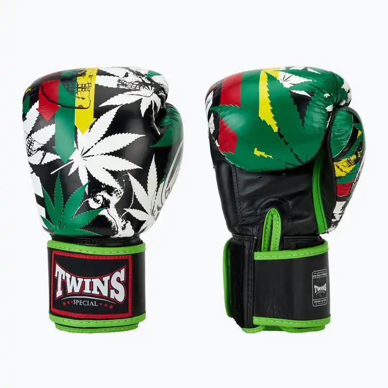 Boxerské rukavice Twins Special Fancy FBGVL3-54 Grass green/black Sezónní Sleva