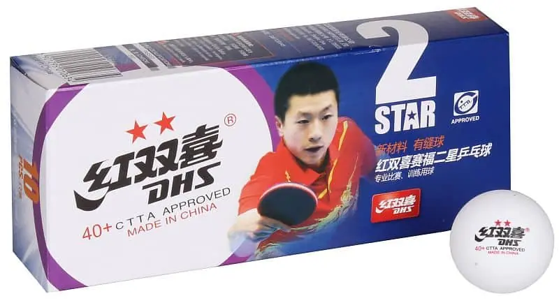 míčky na stolní tenis 40+ 2 hvězdy sada 10ks, plastové Rychlé Dodání