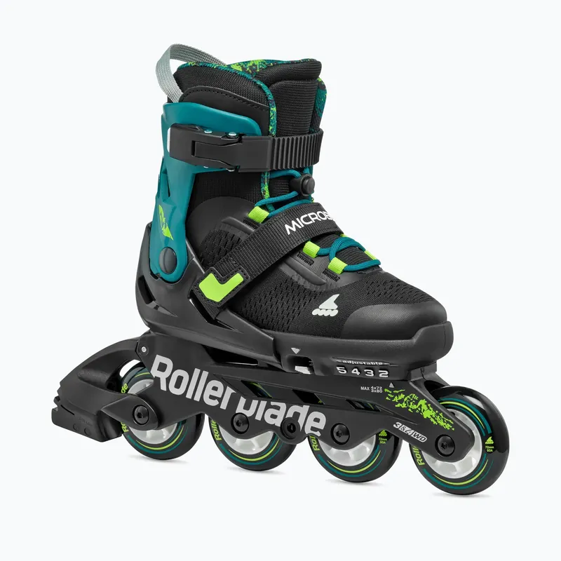 Dětské kolečkové brusle Rollerblade Microblade XT Jr black/petrol green Ihned K Objednání