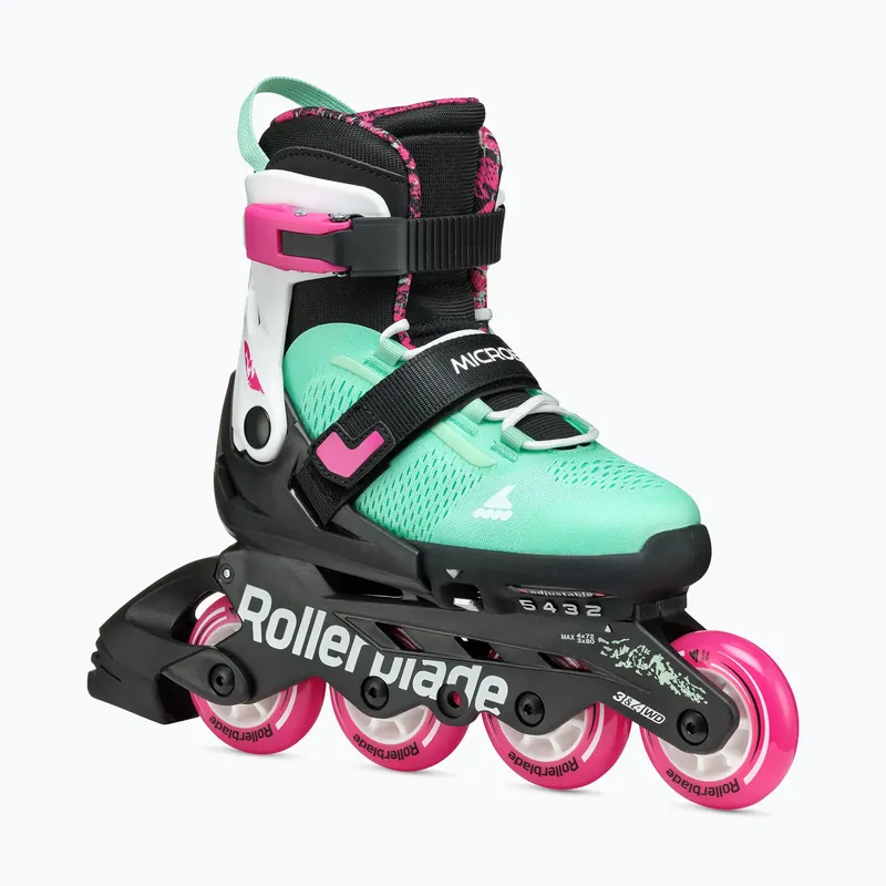Dětské kolečkové brusle Rollerblade Microblade XT Jr black/sea green Originální