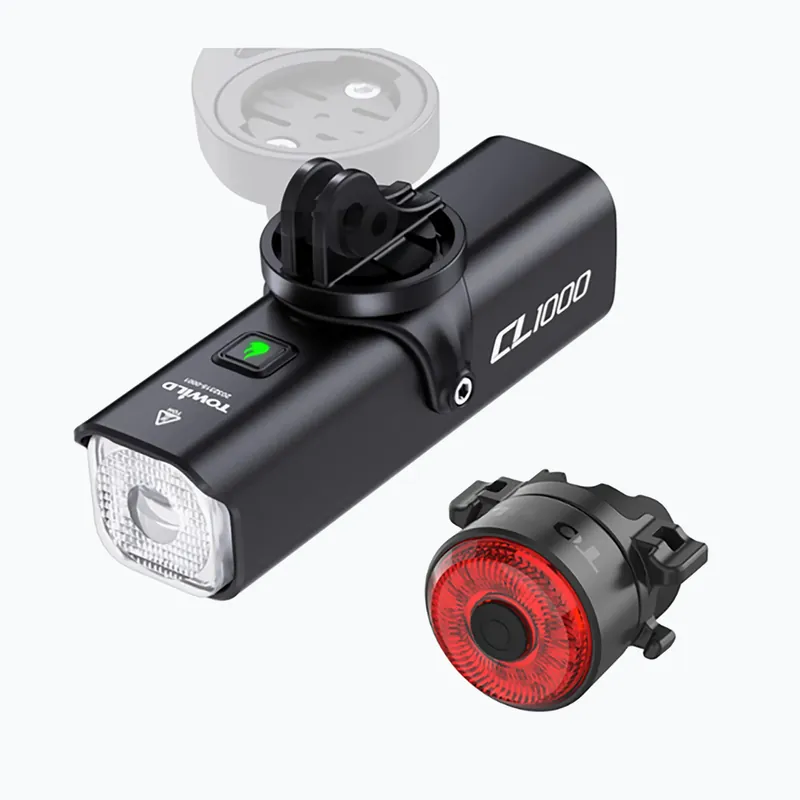 Sada světel na kolo TOWILD CL1000 + TL03 black Objednat Nyní