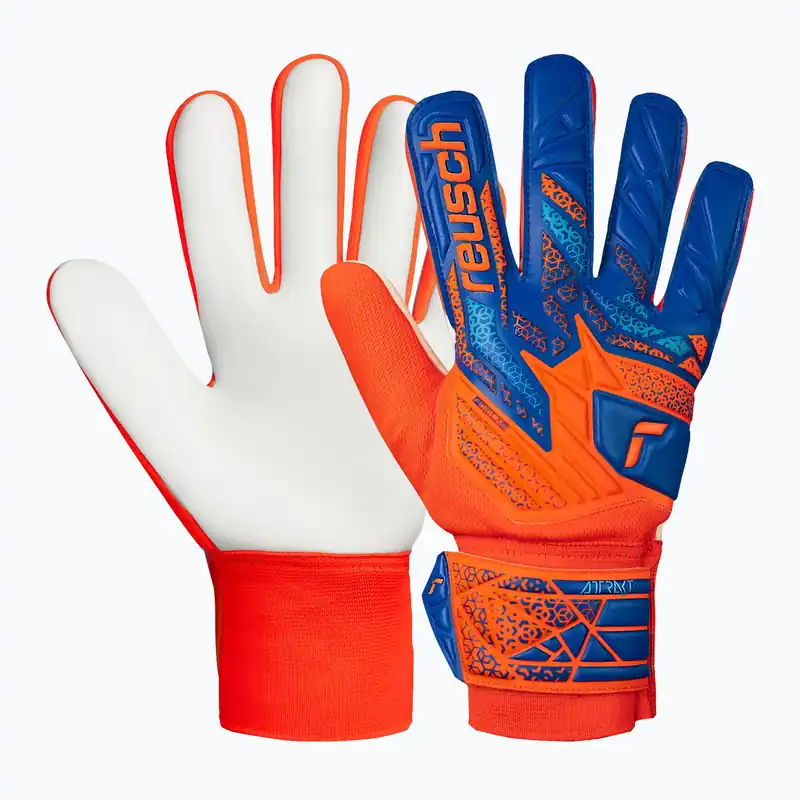 Omezená Nabídka Brankářské rukavice Reusch Attrakt Starter Solid shocking orange/blue