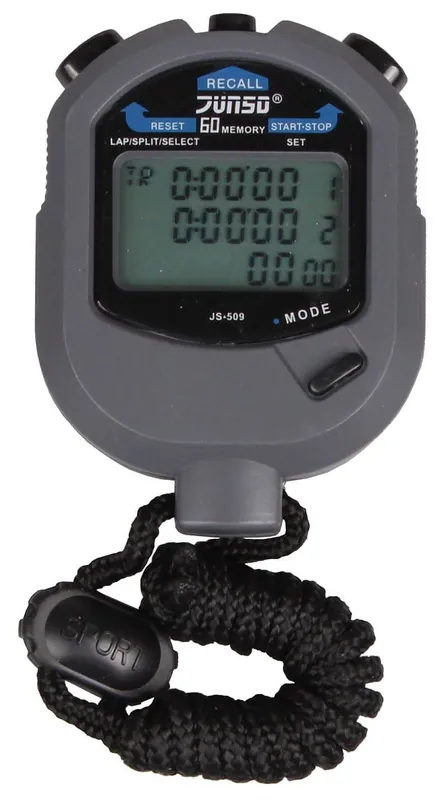 Aktuální stopky JS509D s 60-ti mezičasy