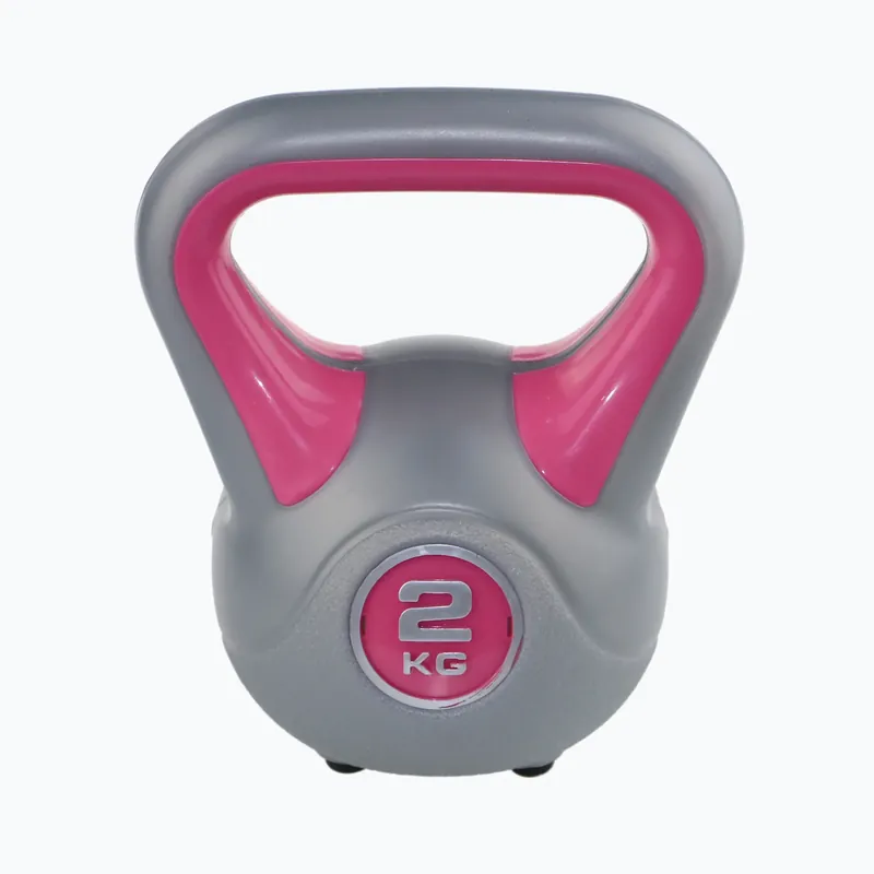 Kettlebell Sveltus Fit 2 kg šedá/růžová Zlevněný