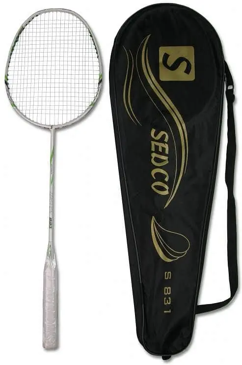 Badmintonová raketa SEDCO CARBON/ALU 831 - Bílá-zelená Ihned K Objednání