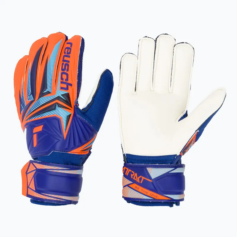 Kup Teď Dětské brankářské rukavice Reusch Attrakt Solid Junior sharp blue/shocking orange