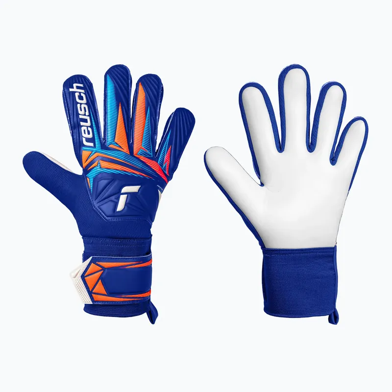Brankářské rukavice Reusch Attrakt Starter Solid sharp blue/white/shocking orange Rychlé Dodání
