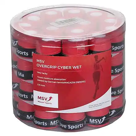 Nejlepší Cena Cyber Wet overgrip omotávka tl. 0,6 mm červená