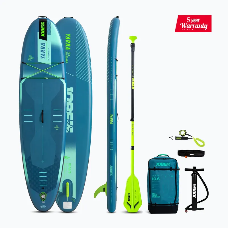 Ověřený SUP prkno JOBE Aero Yarra SUP Board Package 10‘6" steel blue