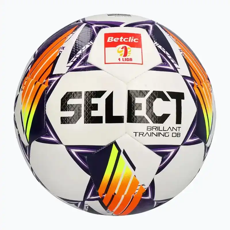 Fotbalový míč SELECT Brillant Training DB Betclic 1 Liga v24 white/purple Levný