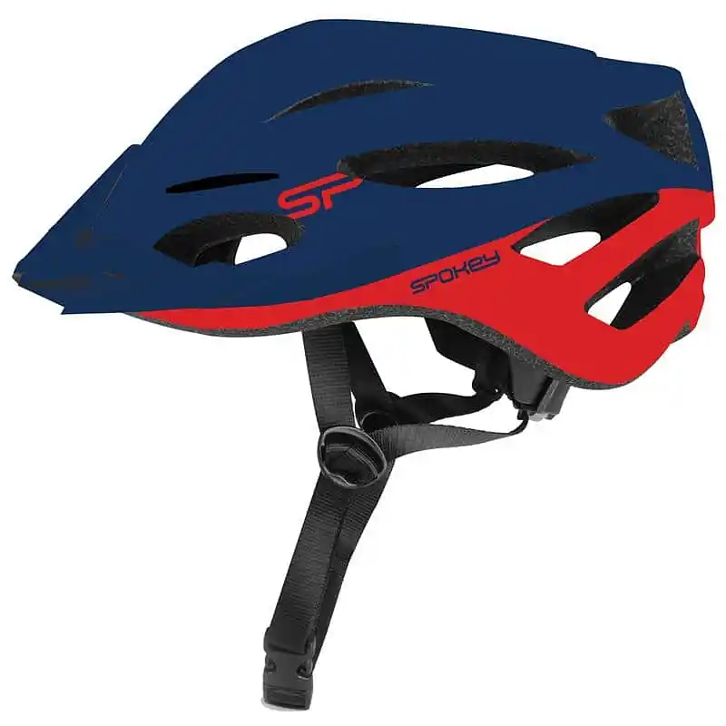 Spokey SPECTRO Cyklistická přilba pro dospělé a juniory IN-MOLD, 55-58 cm, modrá Omezená Nabídka