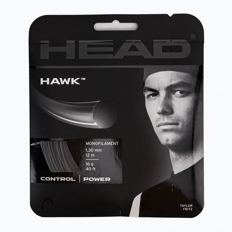 Tenisová struna HEAD Hawk černá 281103 Nejlepší Volba