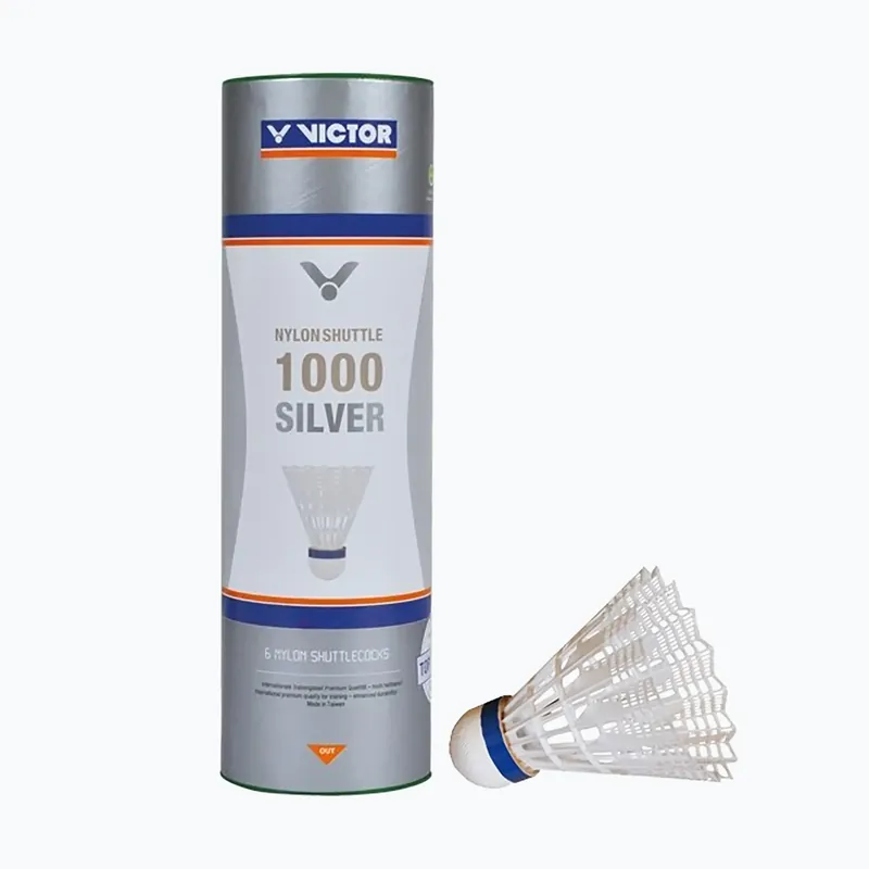 Badmintnové šipky VICTOR Nylonshuttle 1000 6pcs white Originální