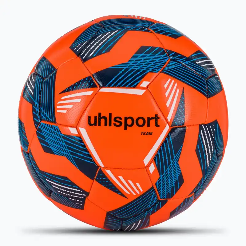 Levný Fotbalový míč uhlsport Team fluo orange/navy/white velikost 5