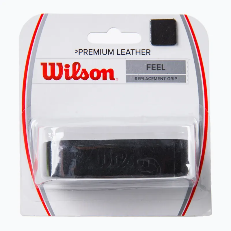 Novinka Wilson Premium Leather Grip Tenisový štít černý WRZ470300+