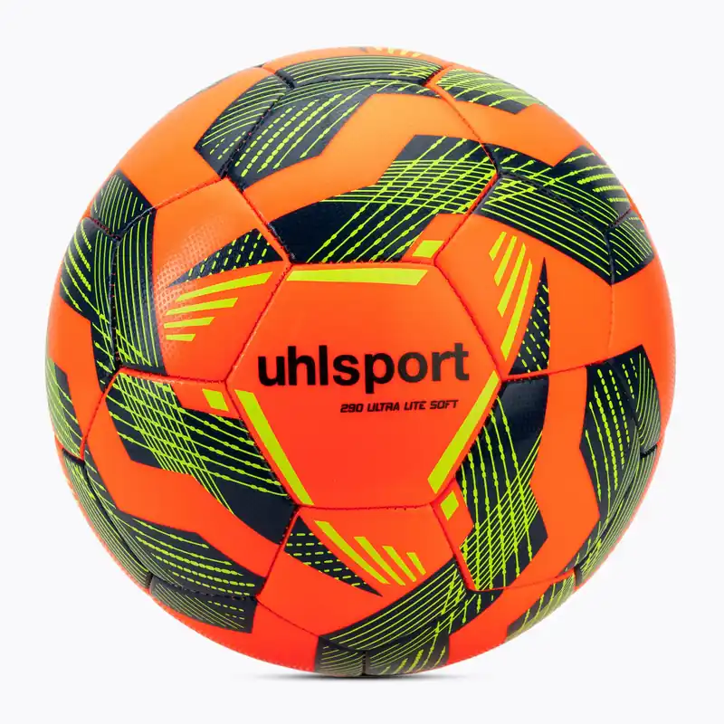 Fotbalový míč uhlsport Ultra Lite Soft 290 fluo orange/navy/fluo yellow velikost 5 Zlevněný