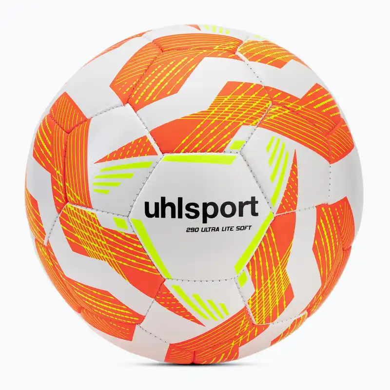 Fotbalový míč uhlsport Ultra Lite Soft 290 white/fluo orange/fluo yellow velikost 4 Cenově Výhodný