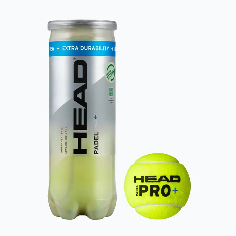 Míčky na padel HEAD Padel Pro+ 3 ks yellow Pouze Dnes