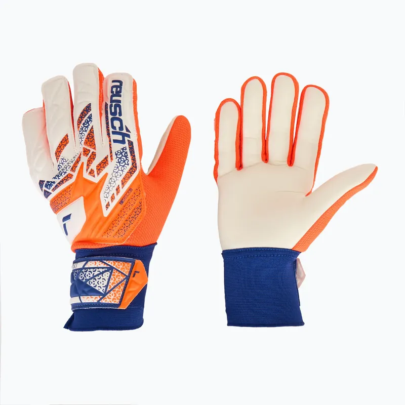 Ihned K Objednání Brankářské rukavice Reusch Attrakt Starter Solid shocking orange/energize blue