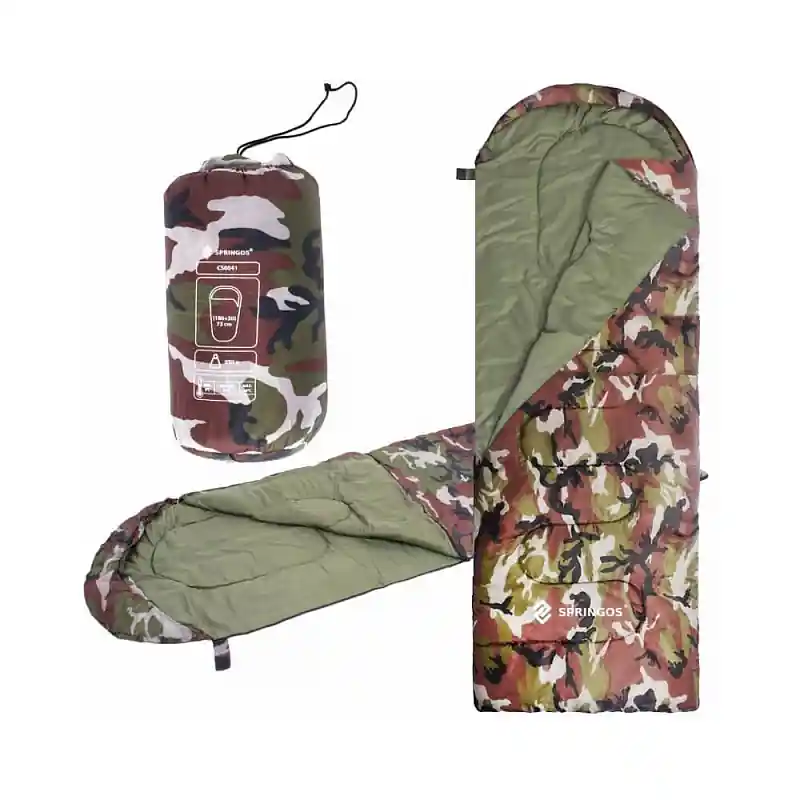 Akční Cena Spací pytel 210x73 cm, khaki SPRINGOS ZOLA
