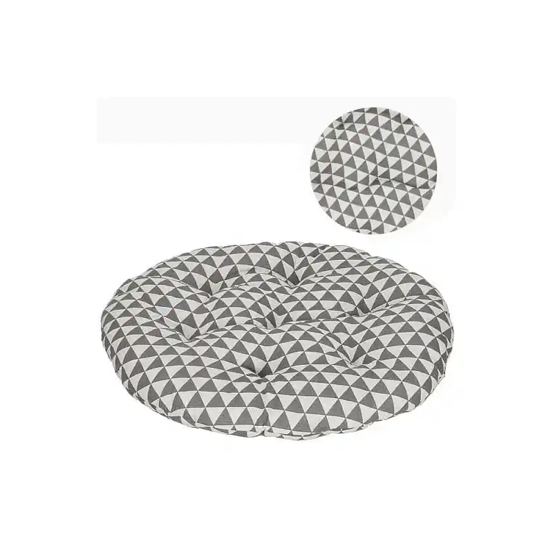 Polštář pro houpací křeslo 53 cm, šedo-bílý SPRINGOS DUVET Originální