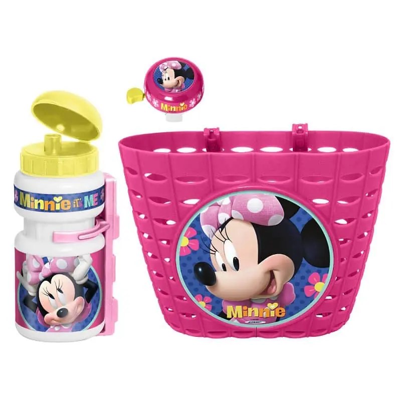 Výprodej Cyklistická sada Myška Minnie (košík, láhev, zvonek)
