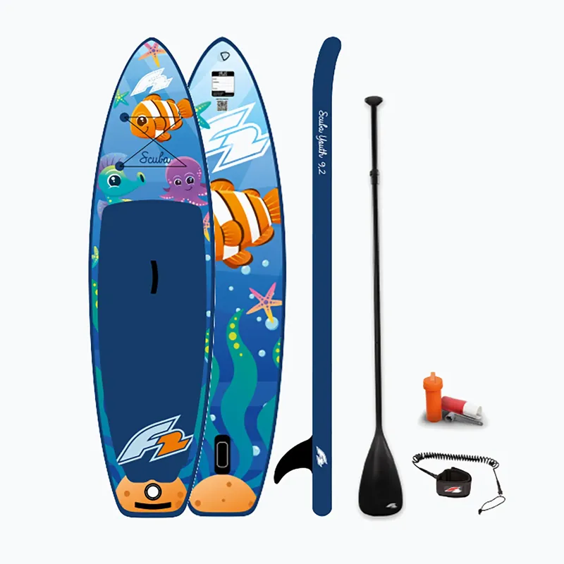 SUP dětské prkno F2 Scuba Youth 8‘2" blue Novinka Nejprodávanější