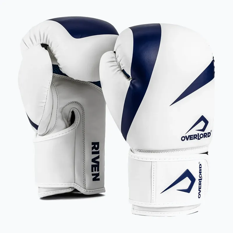 Zlevněný Boxerské rukavice Overlord Riven white/blue