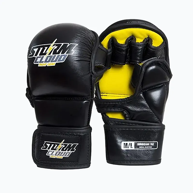 Grapplingové rukavice StormCloud Hurricane black/yellow Omezená Nabídka