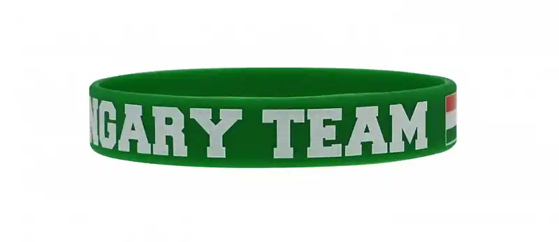 Náramek silikon Maďarsko 2, zelený Hit Sezóny