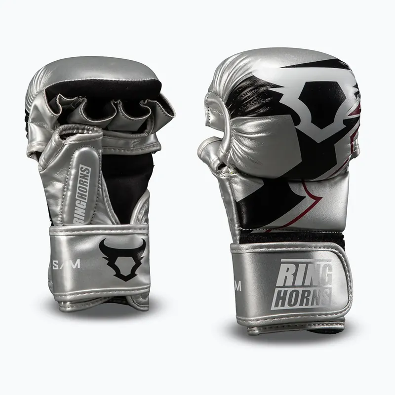 Boxerské rukavice Venum Ringhorns Charger Boxing silver/black Vrácení Zdarma