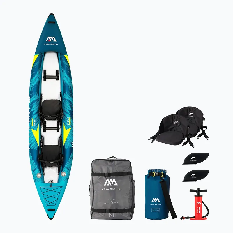 Bezpečná Platba Nafukovací kajak pro 2 osoby 13‘6″ AquaMarina Versatile/ Whitewater Kayak blue Steam-412