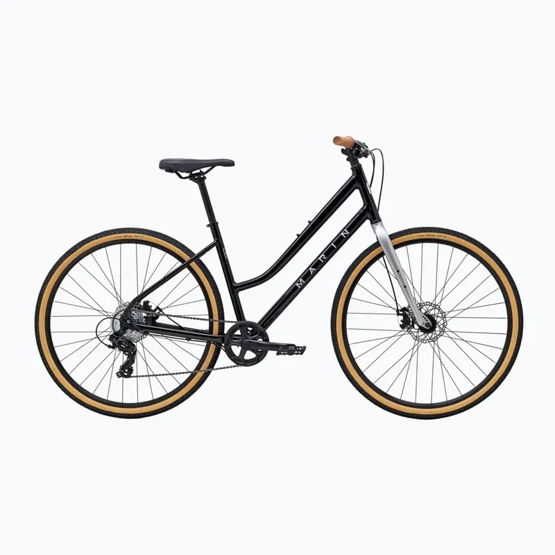 Dámské krosové kolo Marin Kentfield 1 ST 700C gloss black/silver Novinka