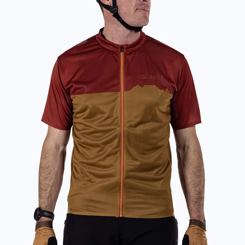 Pánský cyklistický dres Leatt MTB Trail 3.0 lava Výhodná Nabídka