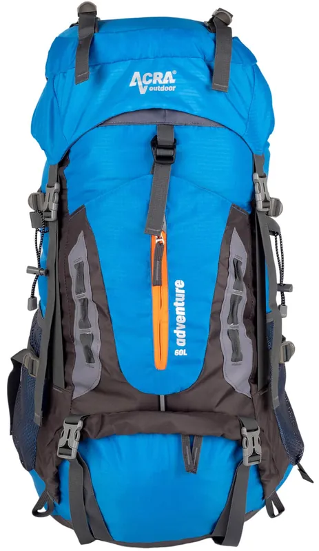 Cenový Hit ACRA Batoh Adventure 60 L na náročnější horskou turistiku modrý BA60-MO