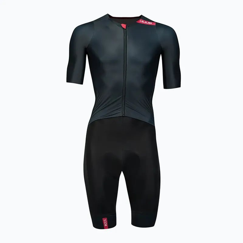 Pánská cyklistická kombinéza HUUB Strada Road Speed Suit Smooth Sleeve black/red Cenový Hit
