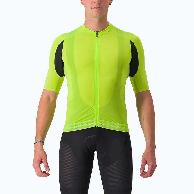 Rychlé Dodání Pánský cyklistický dres Castelli Superleggera 3 electric lime