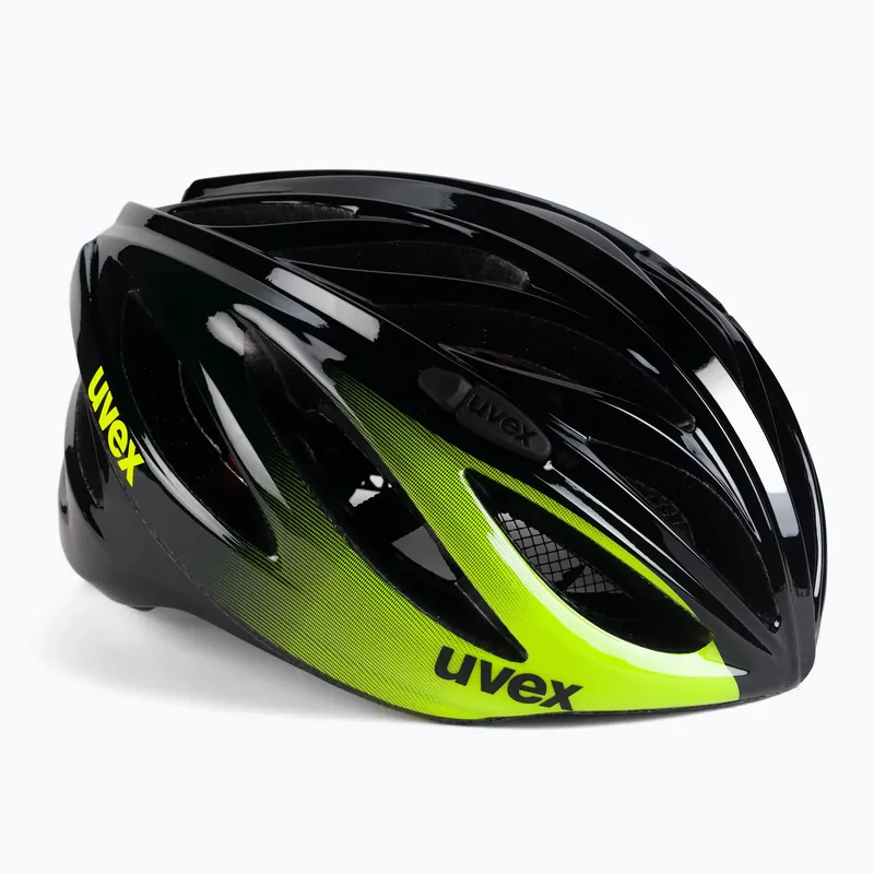 Cyklistická přilba UVEX Boss Race černá/žlutá S4102292015 Výhodná Nabídka