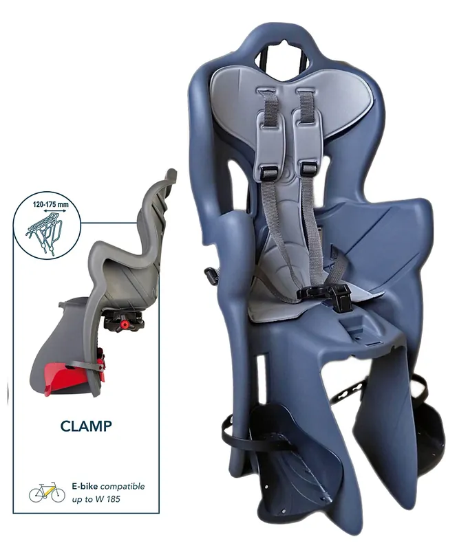 Přímo Od Výrobce Bellelli - sedačka B-ONE CLAMP LUX s upevněním na nosič kola