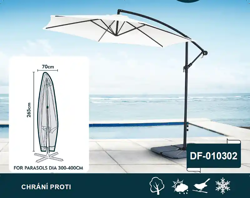 Aktuální Ochranný obal na nábytek Typ obalu Slunečník 300-400 cm