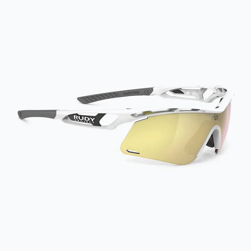 Novinka Sluneční brýle Rudy Project Tralyx+ Slim white gloss/multilaser gold