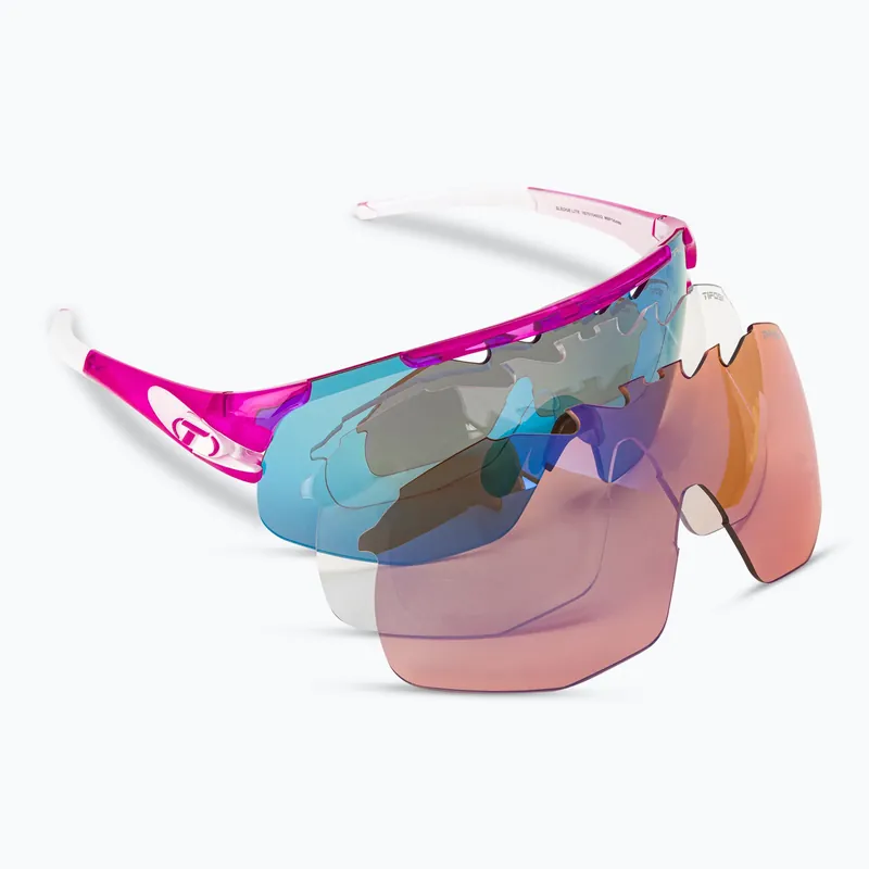 Víkendová Akce Cyklistické brýle Tifosi Sledge Lite Clarion crystal pink/clarion blue/ac red/clear