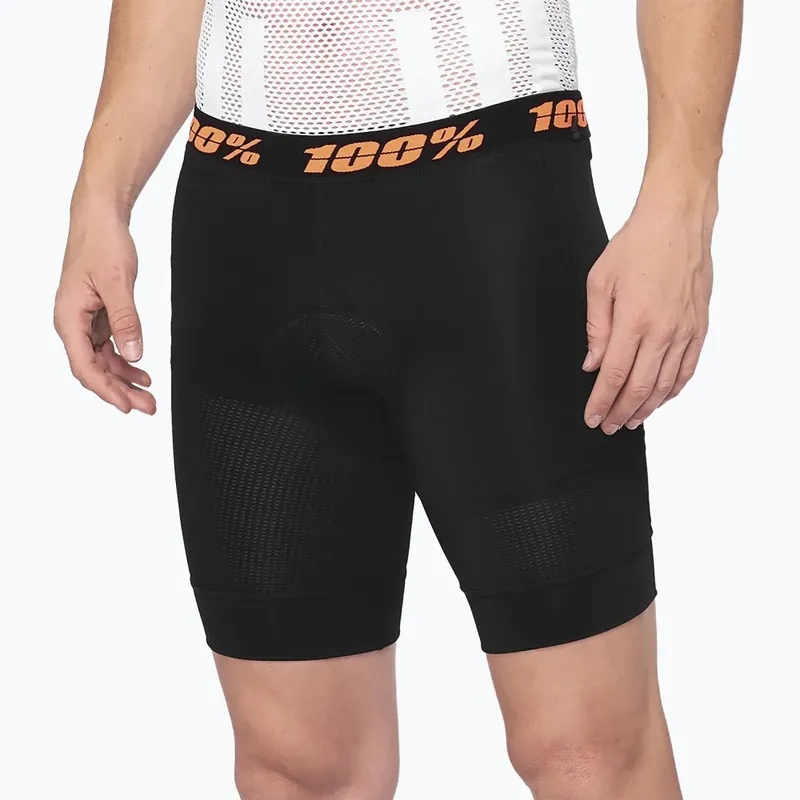 Značkový Pánské cyklistické boxerky s vložkou 100% Crux Liner black