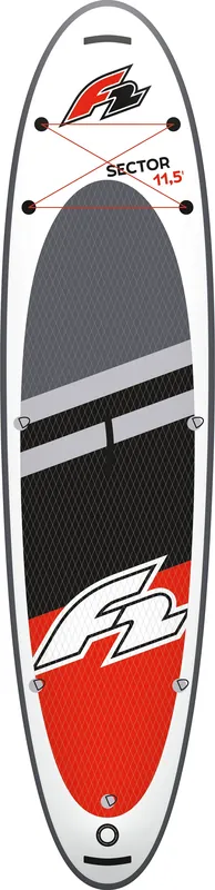 plovák F2 Sector COMBO 12‘2‘‘x34‘‘x6‘‘ red - RED Top Prodej