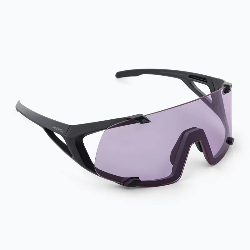 Sluneční brýle Alpina Hawkeye Q-Lite V black matt/purple Sleva